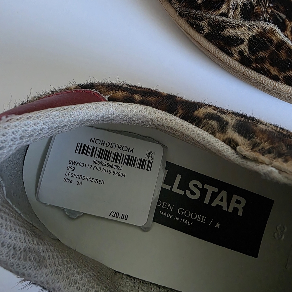 Womens Golden Goose Ball Star Leopard Shoes Size 38 - Picture 6 of 11
